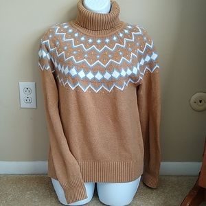 J. Crew Fairisle Turtleneck Sweater